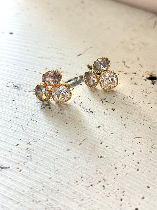 Glam cluster studs